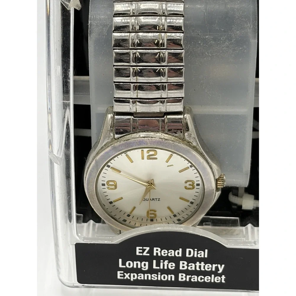 K-Mart Vintage Stainless Steel Quartz Movement Watch Wristwatch AS-IS
